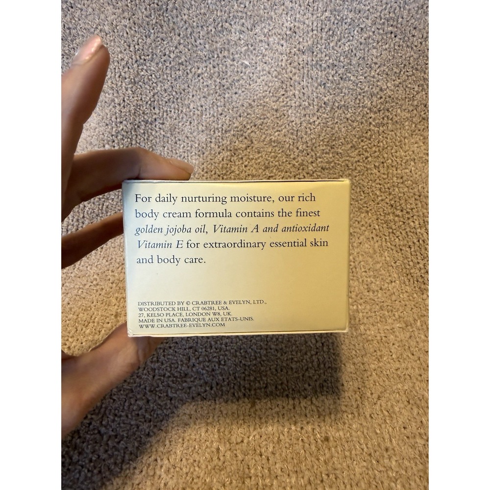 Crabtree and Evelyn - Jojoba Oil - Moisturizing Body Cream 200g / 7.1 Oz NIB - Picture 5 of 8